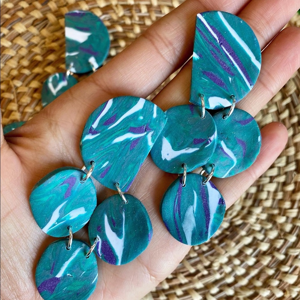 Polymer clay earrings